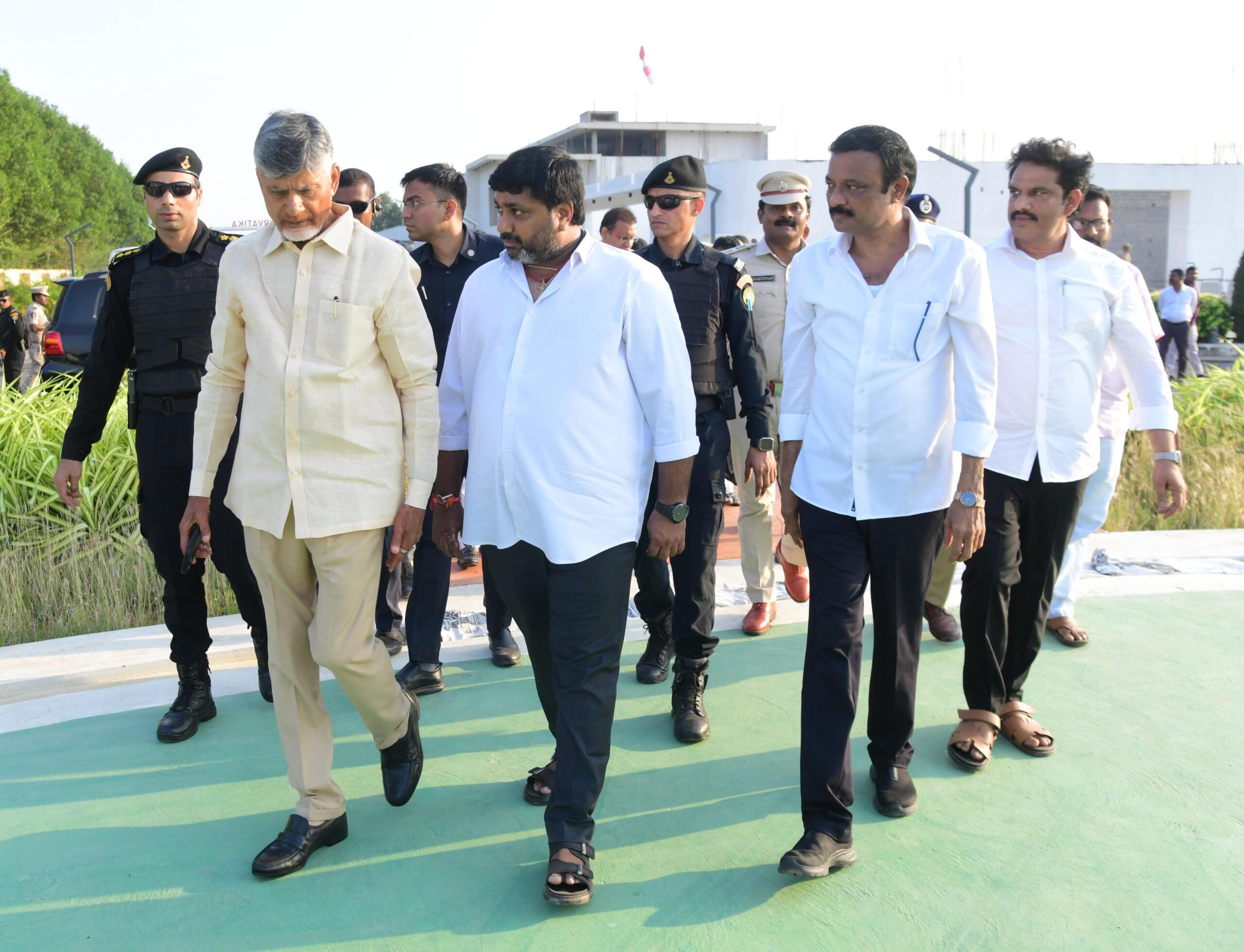 Hon’ble Chief Minister of Andhra Pradesh Shri. N. Chandrababu Naidu visits Sai Vishnu Chaturvatika Villas, Ongole