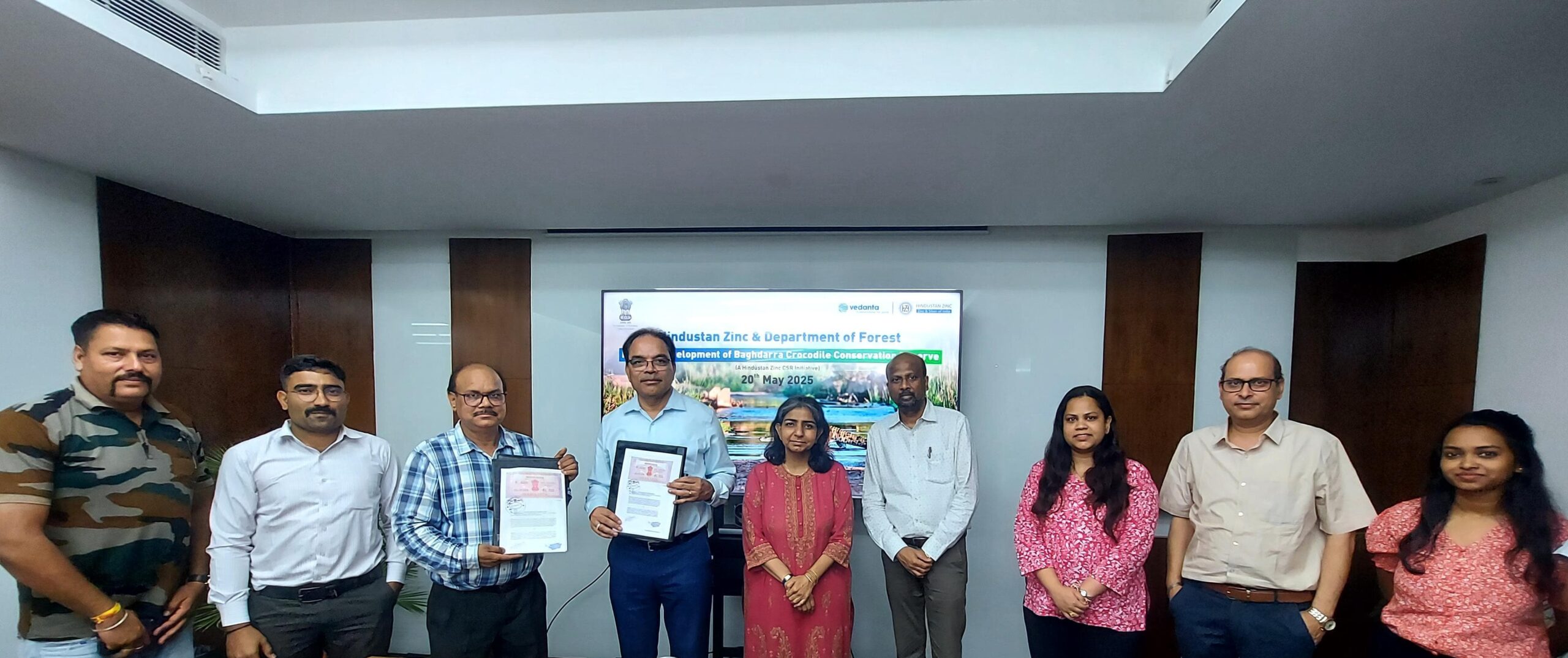 MoU with Department of Forest, Udaipur to rejuvenate Baghdarrah crocodile conservation reserve