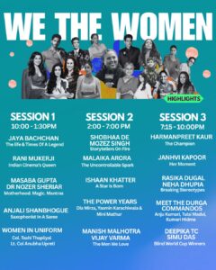Agenda - 8th edition of We The Women by Barkha Dutt